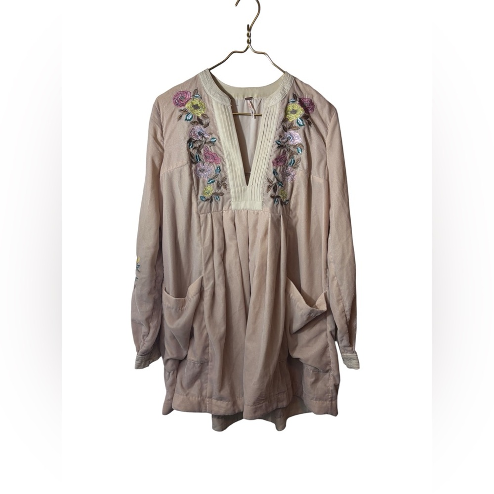 FREE PEOPLE | dress small mia embroidered